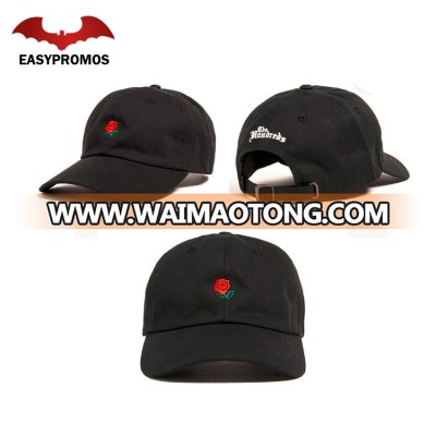 Bulk Wholesale Custom black dad hat embroidery custom cap